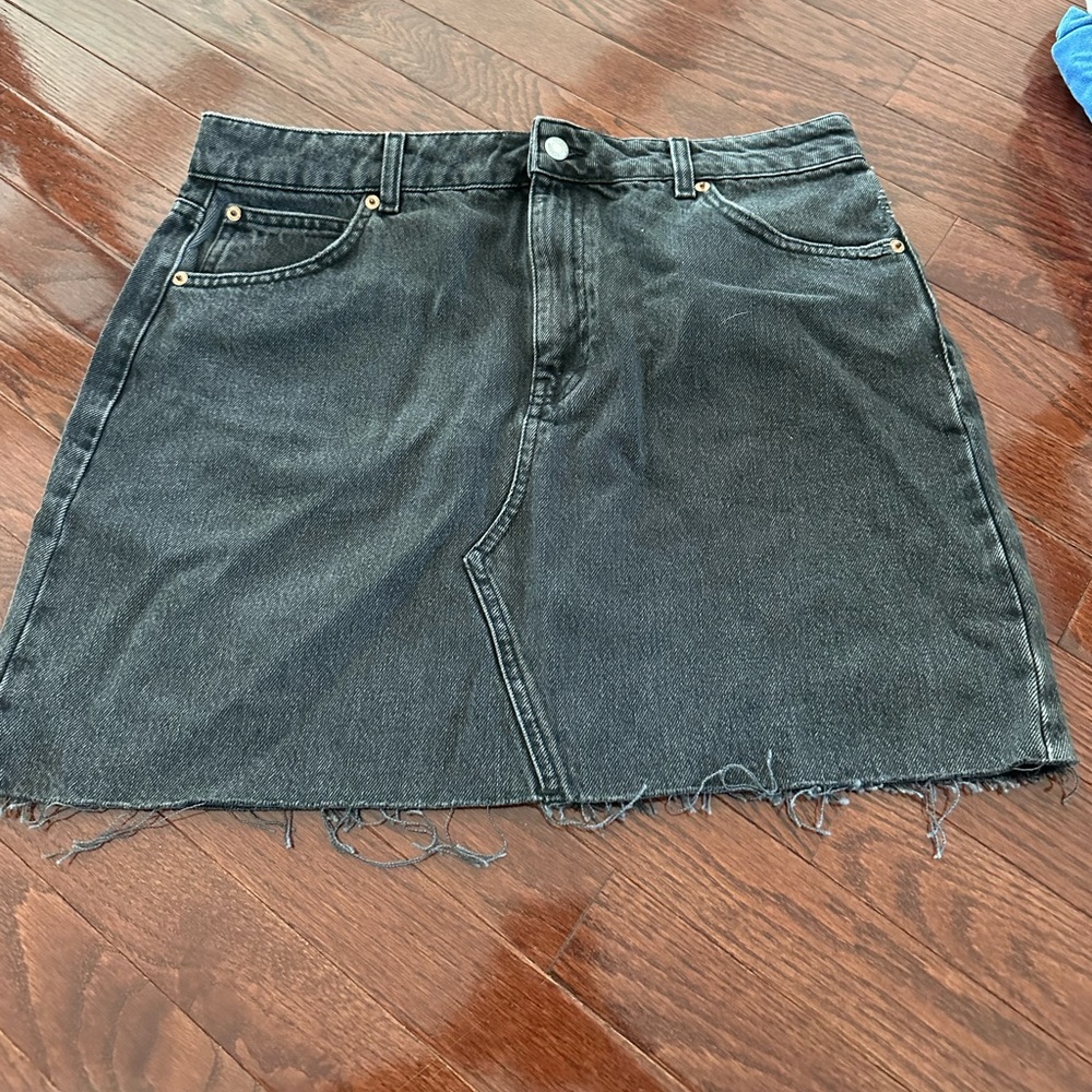 top shop jean skirt
